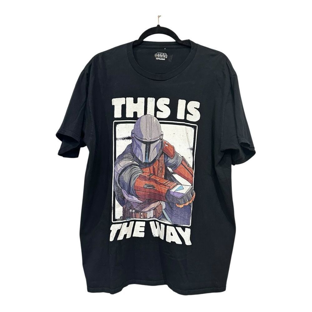 Star Wars mandalorian Black Graphic T-Shirt